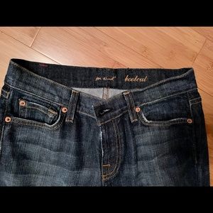 7 For All Mankind Bootcut size 28. EUC Excellent condition, dark rinse.Red tag